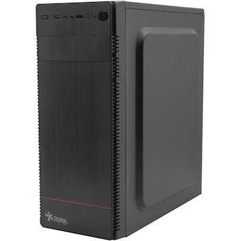 Imagen 3 de Stylos STPGAC4B Gabinete Micro ATX Modelo 2 con Fuente de Poder 500W Color Negro
