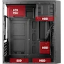 Miniatura de Stylos STPGAC4B Gabinete Micro ATX Modelo 2 con Fuente de Poder 500W Color Negro