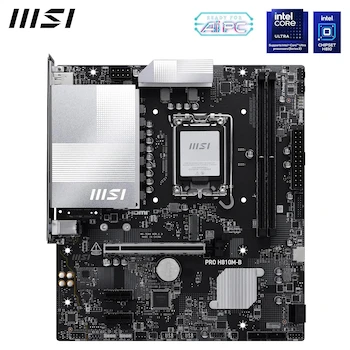 Imagen 2 de MSI PRO H810M-B Placa Base Micro ATX Intel H810 LGA 1851 DDR5 6400 2x DDR5 UDIMM