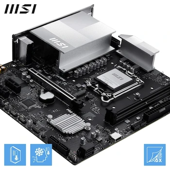 Imagen 4 de MSI PRO H810M-B Placa Base Micro ATX Intel H810 LGA 1851 DDR5 6400 2x DDR5 UDIMM