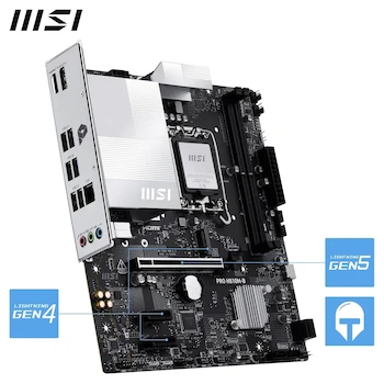 Imagen 5 de MSI PRO H810M-B Placa Base Micro ATX Intel H810 LGA 1851 DDR5 6400 2x DDR5 UDIMM