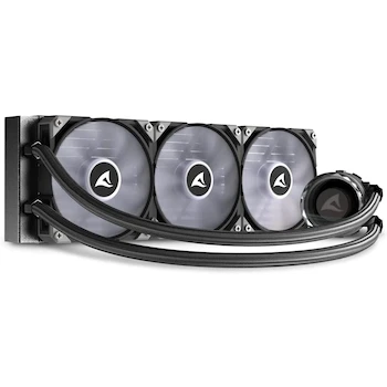 Imagen 5 de Sharkoon S90 RGB AIO Refrigeración Líquida para CPU, Radiador 360 mm, 3 Ventiladores RGB, Modelo S90, Serie RGB