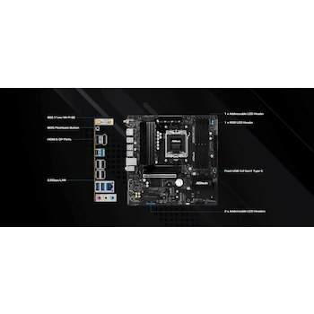Imagen 3 de Placa Base ASRock B850M Pro-A WiFi AMD AM5 Micro ATX