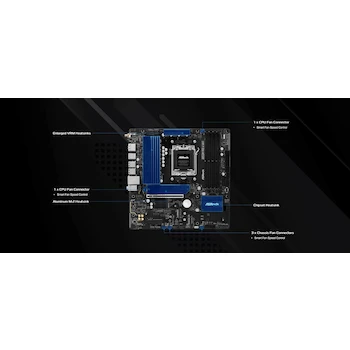 Imagen 4 de Placa Base ASRock B850M Pro-A WiFi AMD AM5 Micro ATX