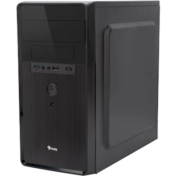 Imagen 3 de Stylos Gabinete Oficina Micro Tower Stylos CGAB5 Modelo STPGAC5B Serie STPGAC5B M-ATX Aluminio + Plástico ABS PSU 500W Negro Dimensiones 41 x 39.5 x 20.5 cm