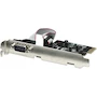 Miniatura de Tarjeta Serial PCI Express Manhattan 1 Puerto RS232 DB9 Negra Modelo 158152