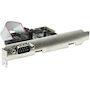 Miniatura de Tarjeta Serial PCI Express Manhattan 1 Puerto RS232 DB9 Negra Modelo 158152