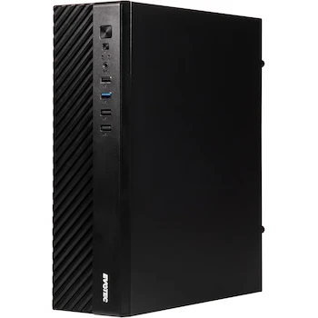 Imagen 2 de EVOTEC Gabinete Slim Micro ATX Toledo EV-1026 Negro con Fuente 500W TFX Preinstalada Mini Torre Compatible Micro ATX e ITX