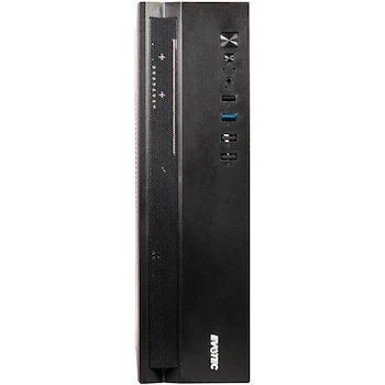 Imagen alusiva al producto EVOTEC Gabinete Slim Micro ATX Mini Torre Serie Córdoba Modelo EV-1027 con Fuente 500W TFX Preinstalada Tamaño 38.4x34.5x14.4 cm Capacidad 1 Bahía 3.5" y 1 Bahía 2.5"