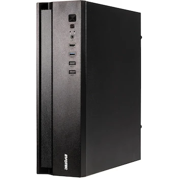 Imagen 2 de EVOTEC Gabinete Slim Micro ATX Mini Torre Serie Córdoba Modelo EV-1027 con Fuente 500W TFX Preinstalada Tamaño 38.4x34.5x14.4 cm Capacidad 1 Bahía 3.5" y 1 Bahía 2.5"