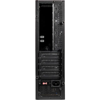 Imagen 5 de EVOTEC Gabinete Slim Micro ATX Mini Torre Serie Córdoba Modelo EV-1027 con Fuente 500W TFX Preinstalada Tamaño 38.4x34.5x14.4 cm Capacidad 1 Bahía 3.5" y 1 Bahía 2.5"
