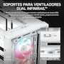 Miniatura de CORSAIR Frame 4000D LCD RS ARGB Chasis Modular ATX Semitorre – Pantalla Táctil LCD XENEON Edge, 4 Ventiladores RS120 ARGB PWM – Blanco