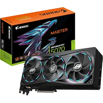 Imagen de referencia para GIGABYTE AORUS GeForce RTX 5070 MASTER 12G GDDR7 GV-N5070AORUS M-12GD