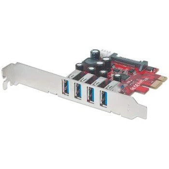 Imagen de referencia para Manhattan AC-7235 Tarjeta USB 3.0 PCI Express 4 Puertos Corto-Bracket