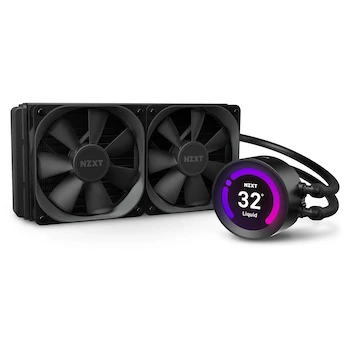 Imagen de referencia para NZXT Kraken Z53 240mm RL-KRZ53-01 - AIO RGB CPU Liquid Cooler - Customizable LCD Display - AER P 120mm Fans (2 Included) - Black