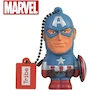 Miniatura de Manhattan RAM-3046 Tribe FD016701 Memoria USB 32 GB USB 2.0 Serie Marvel Capitán América Color Azul y Rojo Figura 3D