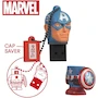 Miniatura de Manhattan RAM-3046 Tribe FD016701 Memoria USB 32 GB USB 2.0 Serie Marvel Capitán América Color Azul y Rojo Figura 3D
