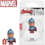 Miniatura de Manhattan RAM-3046 Tribe FD016701 Memoria USB 32 GB USB 2.0 Serie Marvel Capitán América Color Azul y Rojo Figura 3D