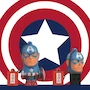 Miniatura de Manhattan RAM-3046 Tribe FD016701 Memoria USB 32 GB USB 2.0 Serie Marvel Capitán América Color Azul y Rojo Figura 3D