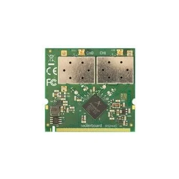 Imagen alusiva al producto Mikrotik R52HND Tarjeta MiniPCI 802.11a/b/g/n, Doble Banda 2.4 GHz y 5 GHz, 400mW, Interfaz PCI, Dimensiones 1 x 2.36 x 2.17 cm, Peso 100 g, Rango de Frecuencia 2200-2700 MHz o 4800-6100 MHz