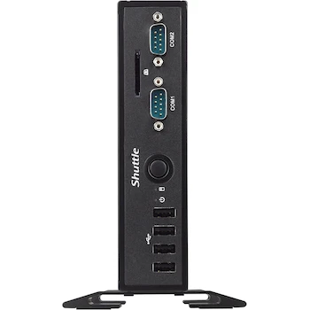 Imagen 4 de Shuttle DS57U Mini PC Barebone Fanless Negro Intel Celeron 3205U 1.3L Slim Desktop