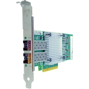 Imagen de referencia para Axiom BK835A-AX 10Gbs Dual Port SFP+ PCIe x8 Optical Fiber 10GBase-X NIC Card for HP, PCI Express 2.0 x8 Interface, 2 Ports, Plug-in Card Form Factor