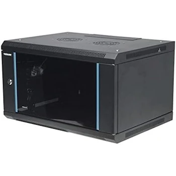 Imagen de referencia para Gabinete Mural Intellinet 203845 19" Rack 15U Montaje en Pared Negro con Puerta de Cristal Inastillable