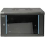 Miniatura de Gabinete Mural Intellinet 203845 19" Rack 15U Montaje en Pared Negro con Puerta de Cristal Inastillable