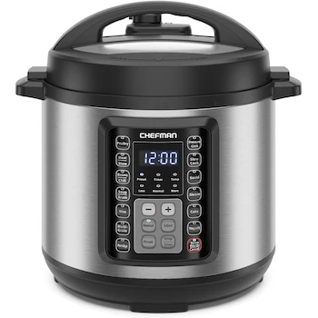 Imagen 1 de Chefman Multicooker 9 en 1 de 6 Cuartos Negro - Olla a Presión Programable RJ40-6-V3-MX