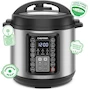 Miniatura de Chefman Multicooker 9 en 1 de 6 Cuartos Negro - Olla a Presión Programable RJ40-6-V3-MX