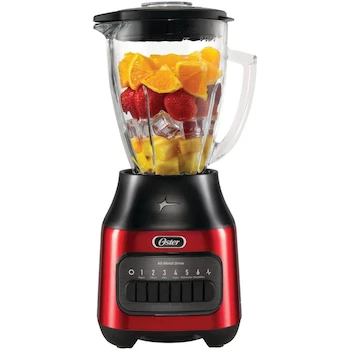 Imagen de referencia para Oster® Licuadora con Vaso de Vidrio Refractario Boroclass, Rojo, Modelo BLSTPEG-CPB, Capacidad 1.5 Litros, Dimensiones 26 x 35.6 x 21.7 cm