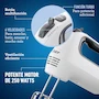 Miniatura de Oster Batidora de Mano FPSTHM3532 6 Velocidades Blanca Mango Ergonómico