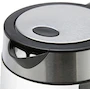 Miniatura de Amazon Basics Hervidor Eléctrico de Vidrio y Acero Inoxidable para Té y Café, Capacidad 1.7 Litros, Color Negro y Plateado, 1.7L