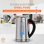 Miniatura de Hukën x MasterChef Tetera Eléctrica STEEL-FUSE 1.7L Hervidor de Agua con Infusor de Té Removible Acero Inoxidable