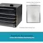 Miniatura de Elite Gourmet Deshidratador de Alimentos EFD-308 con 4 Bandejas de Acero Inoxidable Negro