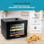 Miniatura de Elite Gourmet Deshidratador de Alimentos EFD-308 con 4 Bandejas de Acero Inoxidable Negro