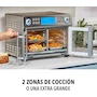 Miniatura de PowerXL Duplex Horno y Freidora de Aire de 24 Litros, Color Acero Inoxidable, Modelo TO68D5-2SPLA, Tamaño 44.4 x 54.41 x 51.31 cm