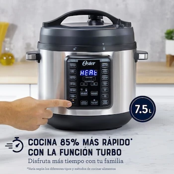 Imagen 3 de Oster Multiolla Turbo 7.5 L Acero Inoxidable con Recubrimiento DiamondForce Modelo CKSTPCECT75DF