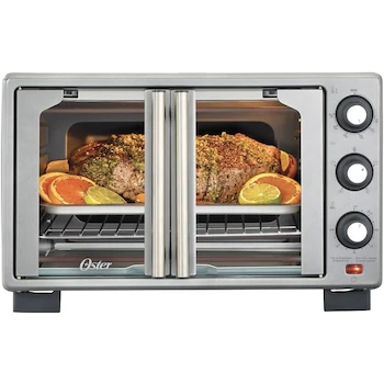 Imagen 2 de Oster Horno con Freidora de Aire, de 25 L de Capacidad, Color Gris, Modelo TSSTTV25FDMAFNS-1MX, Tamaño Pequeño