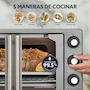 Miniatura de Oster Horno con Freidora de Aire, de 25 L de Capacidad, Color Gris, Modelo TSSTTV25FDMAFNS-1MX, Tamaño Pequeño
