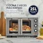 Miniatura de Oster Horno con Freidora de Aire, de 25 L de Capacidad, Color Gris, Modelo TSSTTV25FDMAFNS-1MX, Tamaño Pequeño