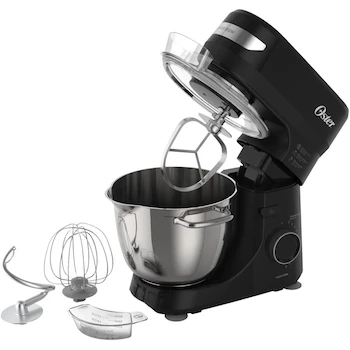Imagen 4 de Oster Batidora Planetaria FPSTSMPL2B, Tazón de Acero Inoxidable 4 Litros, 850 W, 12 Velocidades, Color Negro, Incluye 4 Accesorios