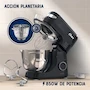 Miniatura de Oster Batidora Planetaria FPSTSMPL2B, Tazón de Acero Inoxidable 4 Litros, 850 W, 12 Velocidades, Color Negro, Incluye 4 Accesorios