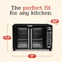 Miniatura de Gourmia GTF7460 Digital French Door Air Fryer Toaster Oven 24L 6-Slice Large Black