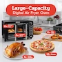 Miniatura de Gourmia GTF7460 Digital French Door Air Fryer Toaster Oven 24L 6-Slice Large Black