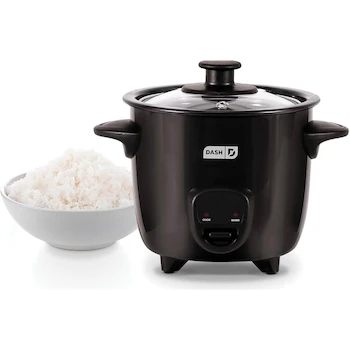 Imagen 1 de Dash Mini Rice Cooker Arrocera Negra 2 Tazas Modelo DRCM200BK
