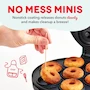 Miniatura de DASH Mini máquina para hacer donas, Modelo DDM007GBAQ04, Color Aqua, Capacidad 7 donuts, Tamaño 22,1 x 26,92 x 9,91 cm