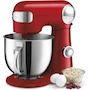 Miniatura de Cuisinart SM-50RES Batidora de Pedestal Precision Master, Color Rojo, Capacidad 5.5 Qt (5.2 L), Tazón de Acero Inoxidable