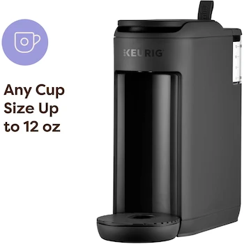 Imagen 5 de Keurig K-Mini Mate - Cafetera para Cápsulas, Color Negro, Modelo 611247405772, Serie K-Mini Mate, Capacidad 12 Onzas de Líquido, Dimensiones 23.72 x 10.01 x 24.03 cm, Peso 1.77 kg