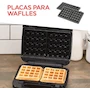 Miniatura de Black+Decker Estación de Desayunos 3 en 1 WM2000S-LA, Waflera, Sandwichera y Parrilla, Color Negro, Diseño Compacto con Placas Intercambiables